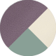 Ivoire / Aubergine / Sauge